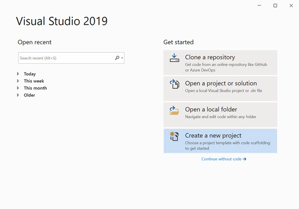 Create a new project